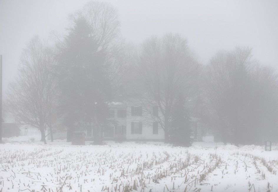 Farmhouse In Fog